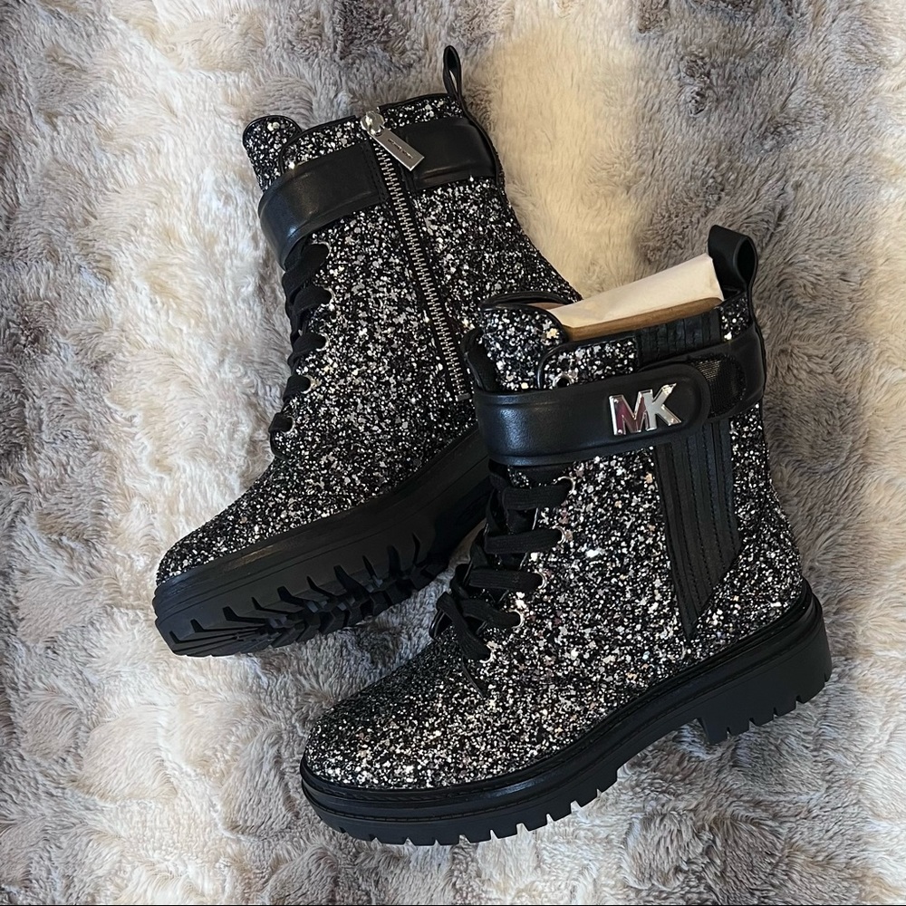 Michael Kors Glitter Combat Boot